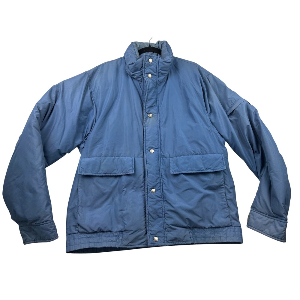 Vintage 90s St Johns Bay Mens LT Blue Down Puffer Parka Jacket Tall Gorpcore